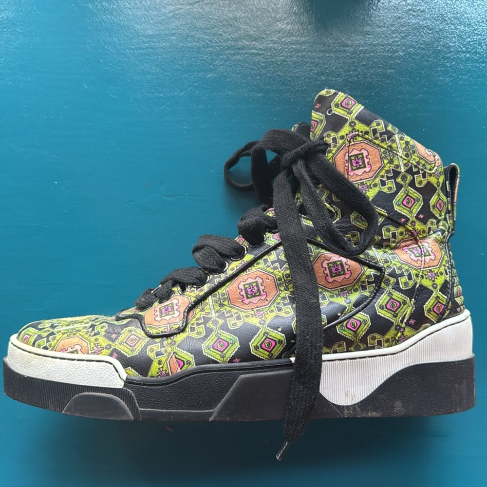 RARE Givenchy Leather High Top Sneakers.